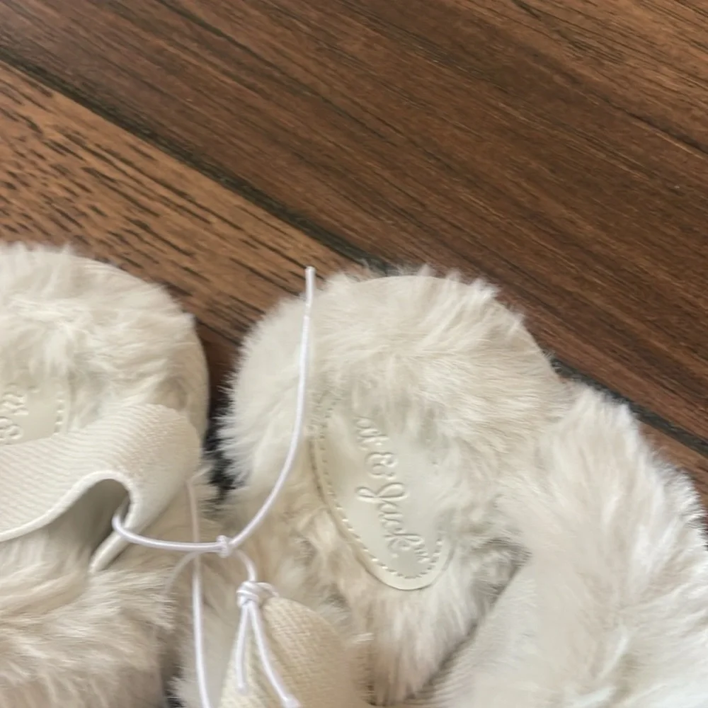 Cat & Jack Silver Kids Shoes with Faux Fur